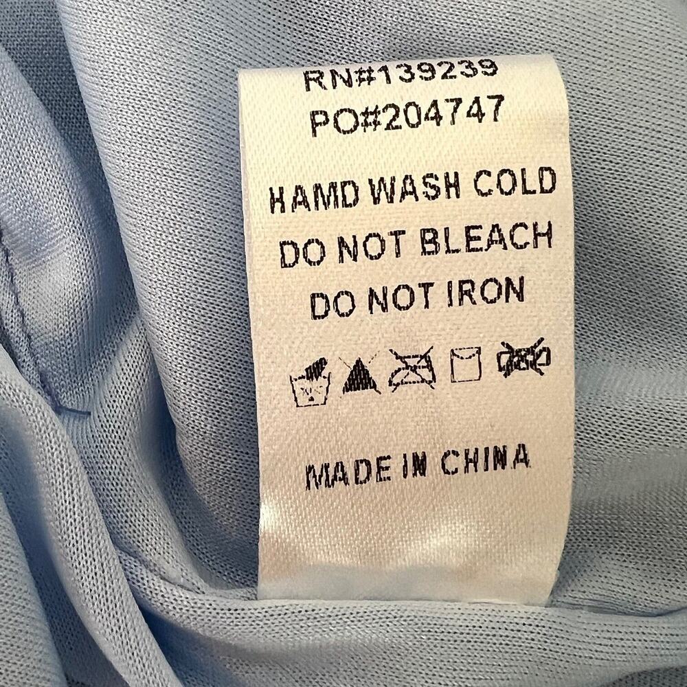 Do + Be Womens Special Occasion One Shoulder Ruffled Dress Size M Sky Blue New - Picture 10 of 10